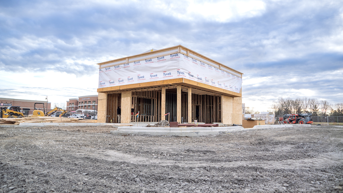 Wendys New Albany Construction Framing