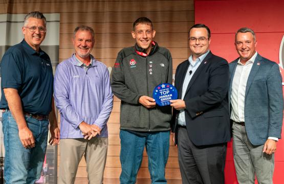 Wendy's Top GM, Jordan Green, with Company leadership