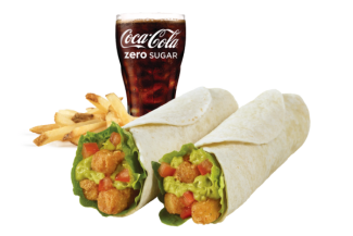 Avocado Wrap Combo, Halloumi Fries