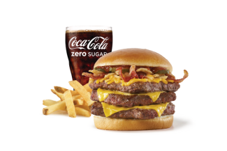 BBQ Bacon Melt Cheeseburger Tripple Combo