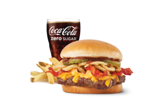 BBQ Bacon Melt Cheeseburger Single Combo