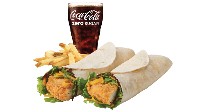 BBQ Chicken Wrap Combo