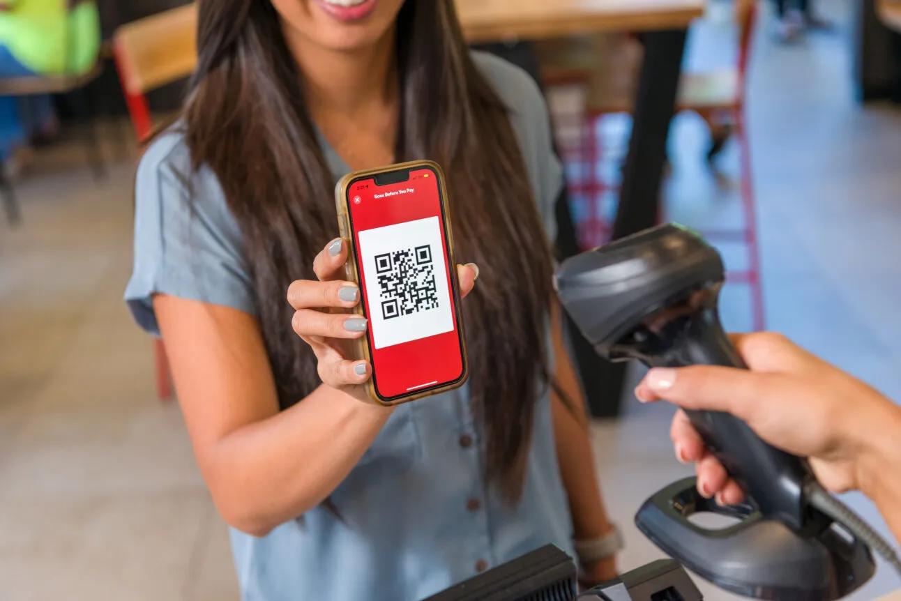 Wendy's mobile app QR code